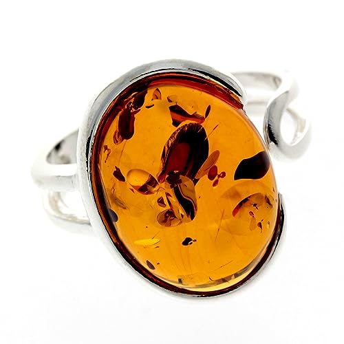 SilverAmber Damen - Ring Sterling - Silber 925 mit Bernstein GL464A von SilverAmber Jewellery