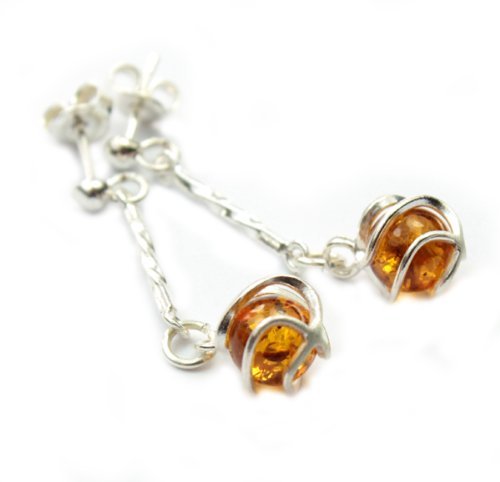 SilverAmber - Damen - 925 Silber & Bernstein Ohrringe - GL022 SilverAmber - Damen - 925 Silber & Bernstein Ohrringe - GL022 von SilverAmber