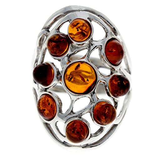 SilverAmber Damen - Ring Sterling - Silber 925 mit Bernstein 7356A von SilverAmber