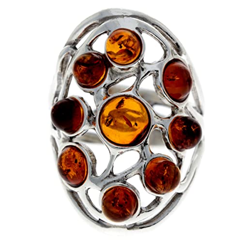 SilverAmber Damen - Ring Sterling - Silber 925 mit Bernstein 7356A von SilverAmber Jewellery