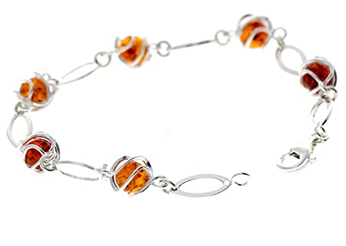 SilverAmber - Damen - Silber Armband mit Bernstein - GL502 von SilverAmber