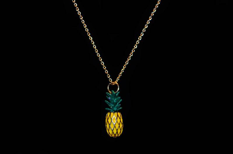 Ananas-Halskette Ananas-Halskette von SilverAndBoldJewelry