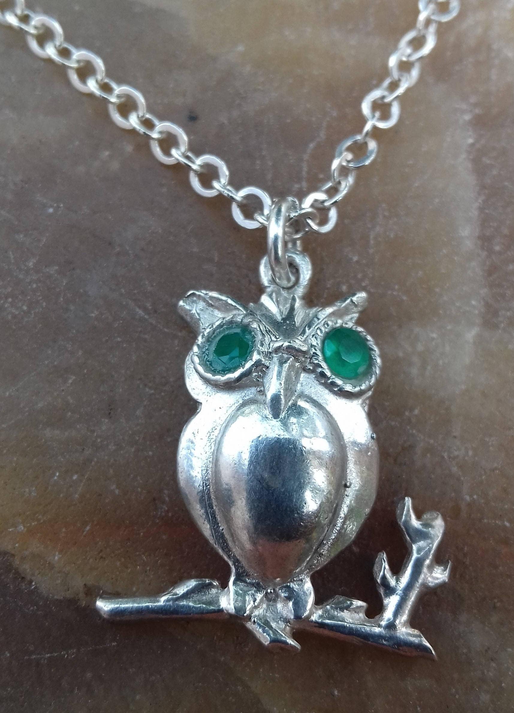 Anhänger Silber Eule 925 Schmuck Anhänger, Damenschmuck.verkauf Geschenk Geburtstag Ausverkauf von SilverArtKosGreece