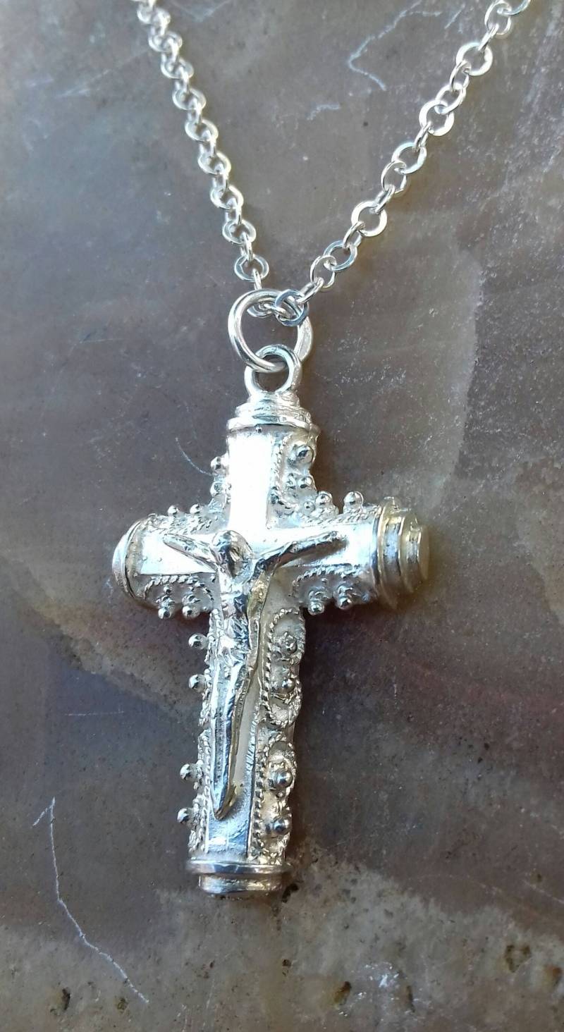 Kreuz Handgemacht Sterling Silber 925, Schmuck Kreuz, Geschenk, Kreuz Silber, Geschenk Kreuz Handgemacht Sterling Silber 925, Schmuck Kreuz, Geschenk, Kreuz Silber, Geschenk von SilverArtKosGreece