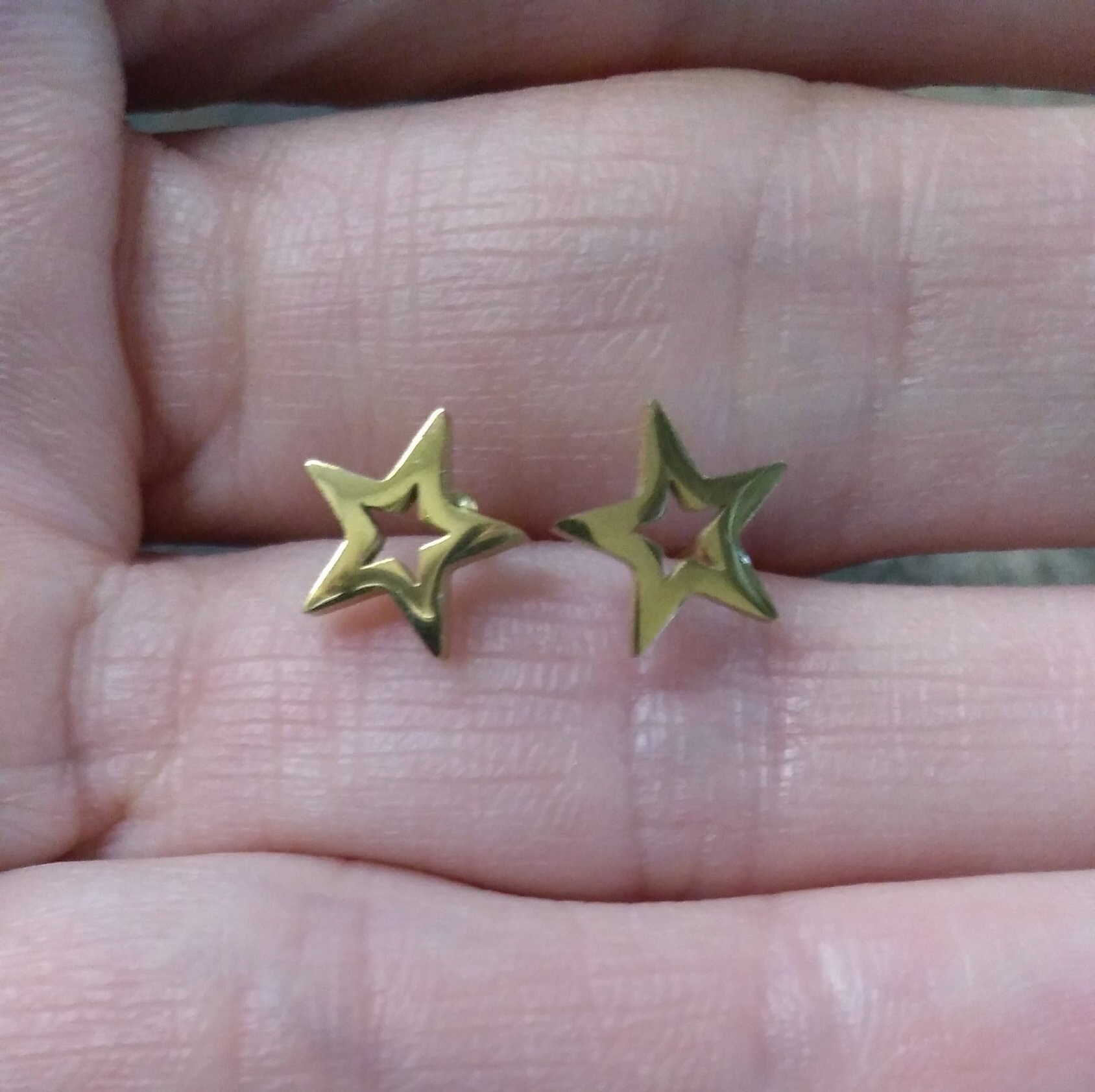 Spezial | 2 Paar Süße Stern-Ohrstecker Aus 304 Edelstahl von SilverBeachJewels