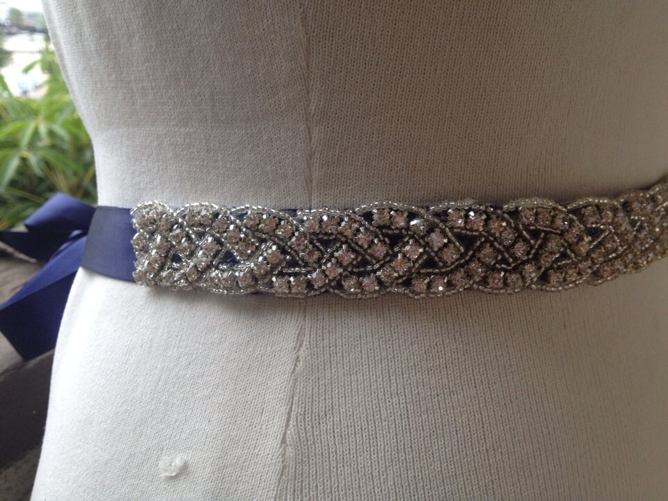 22-Zoll-strass Bridal Schärpe, Schärpe Beaded Wedding Gürtel 22-Zoll-strass Bridal Schärpe, Schärpe Beaded Wedding Gürtel von SilverBridals