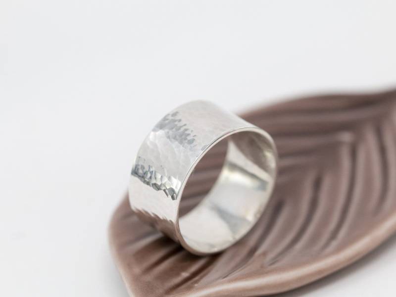 Breites Sterling Silber Band|Sterling Band|Unisex Ring|Steinsilber Ring Breites Sterling Silber Band|Sterling Band|Unisex Ring|Steinsilber Ring von SilverCavesBench