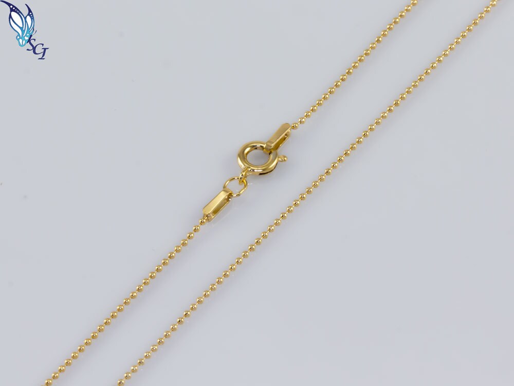 1mm Gold Filled & Sterling Silber Perlenkette, Winzige Perlen, Zarte, Zierliche, Layering Kette, Layered, Diy, Scn083, Gvn13 1mm Gold Filled & Sterling Silber Perlenkette, Winzige Perlen, Zarte, Zierliche, Layering Kette, Layered, Diy, Scn083, Gvn13 von SilverCharmsInc