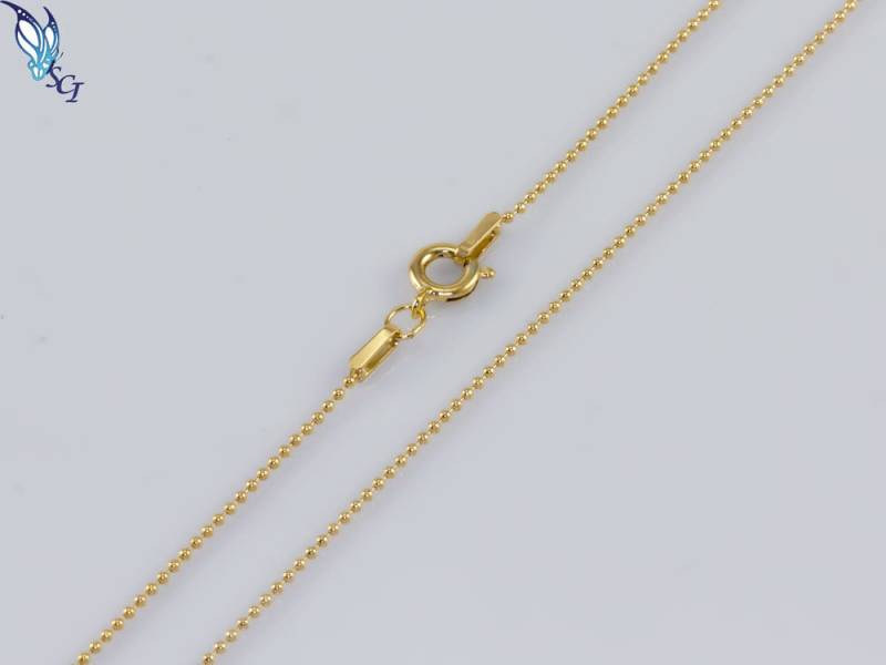 1mm Gold Filled & Sterling Silber Perlenkette, Winzige Perlen, Zarte, Zierliche, Layering Kette, Layered, Diy, Scn083, Gvn13 von SilverCharmsInc