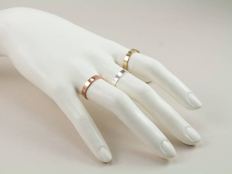 3, 5mm Breiter Gold Filled Band Ring, 14K Sterling Silber, Roségold Ringe, Skinny Wide Sr319 3, 5mm Breiter Gold Filled Band Ring, 14K Sterling Silber, Roségold Ringe, Skinny Wide Sr319 von SilverCharmsInc