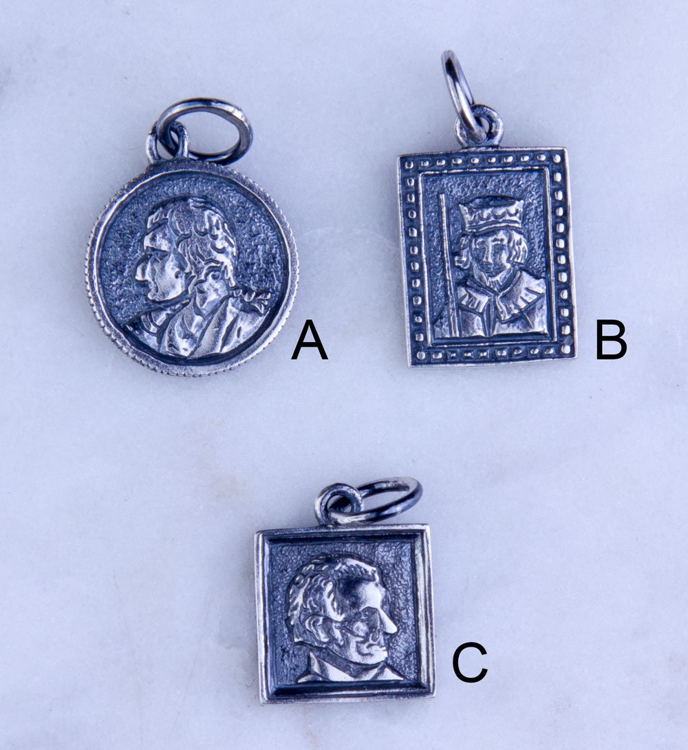 3 Stück - Sterling Silber Oxidierte Cameo Bilderrahmen Anhänger Für Armband Oder Halskette, -Vc46 3 Stück - Sterling Silber Oxidierte Cameo Bilderrahmen Anhänger Für Armband Oder Halskette, -Vc46 von SilverCharmsInc