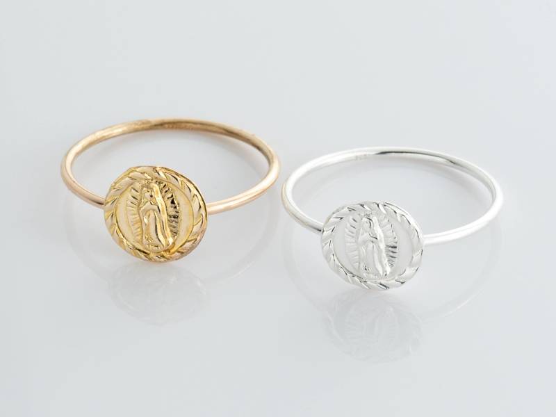 Gold Filled Unsere Liebe Frau Von Guadalupe Ring in Größe 6, 7 Und 8, Preis Pro Stück, Religion Schmuck, Religiöser Ring, Geschenk Für Sie, cm257R Gold Filled Unsere Liebe Frau Von Guadalupe Ring in Größe 6, 7 Und 8, Preis Pro Stück, Religion Schmuck, Religiöser Ring, Geschenk Für Sie, cm257R von SilverCharmsInc