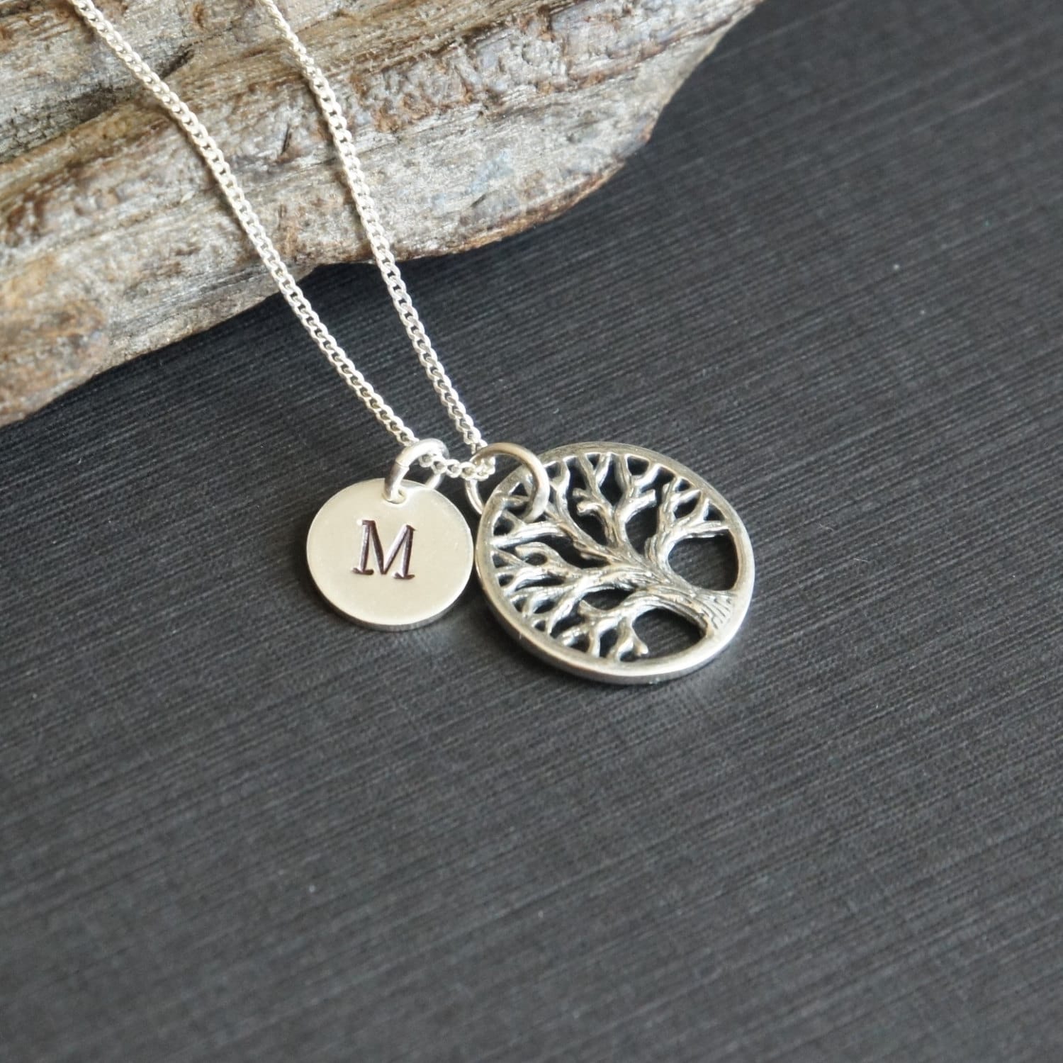 Sterling Silber Baum Halskette, Stammbaum Personalisierte Des Lebens Geburtstagsgeschenk, Mutter Geschenk von SilverDriftwood
