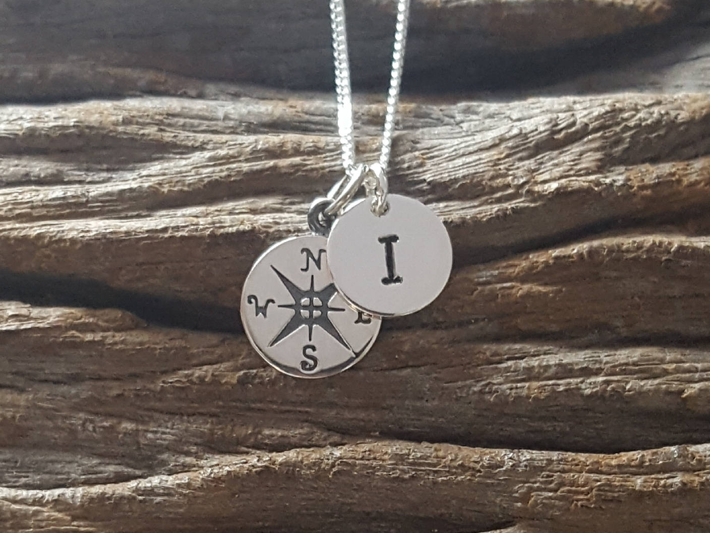 sterling Silber Kompass Halskette, 10mm, Travlers Geschenk, Geburtstagsgeschenk, Muttergeschenk von SilverDriftwood