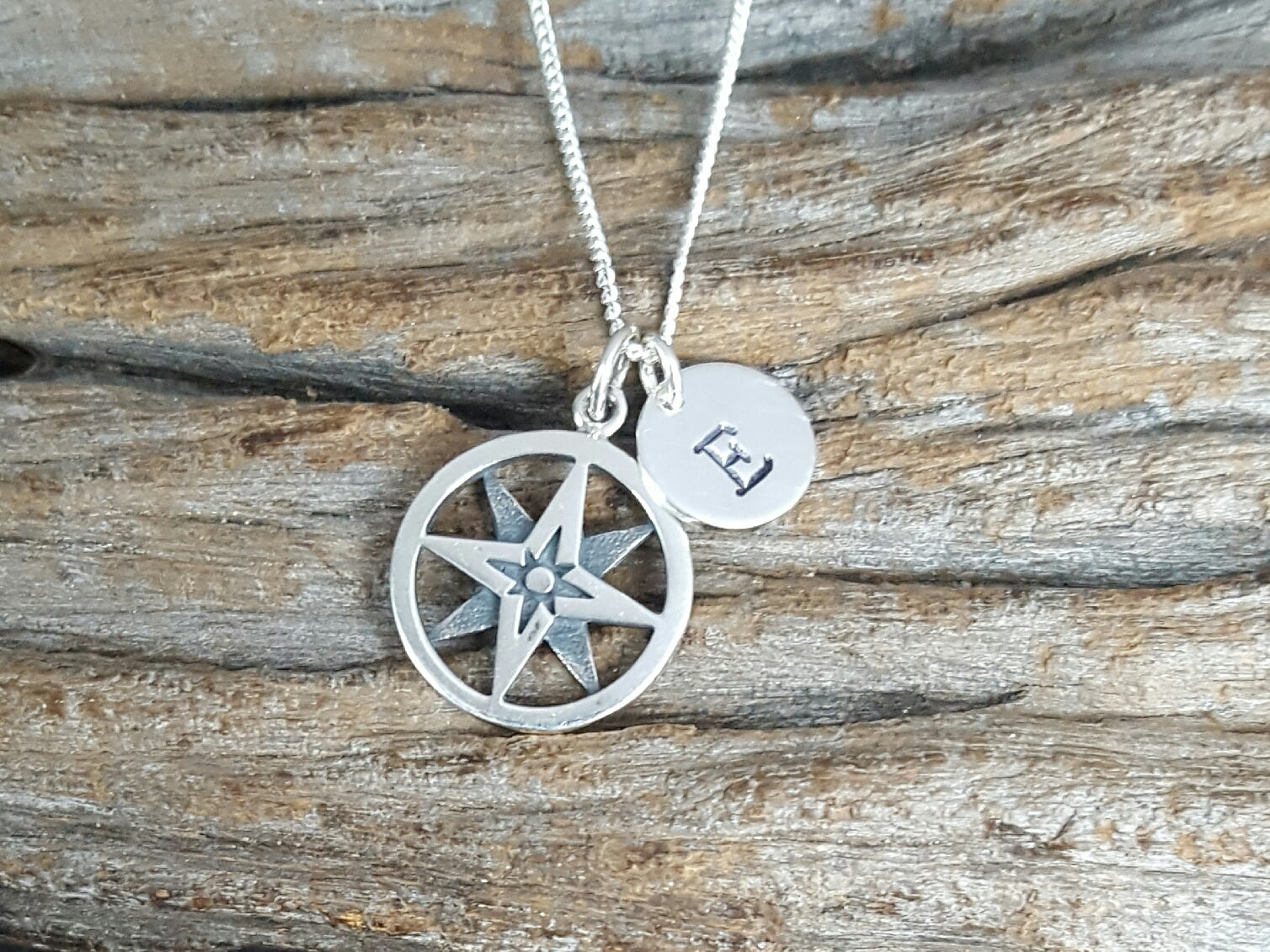 sterling Silber Kompass Halskette, Reise Personalisierte Geburtstagsgeschenk, Mutter Geschenk von SilverDriftwood