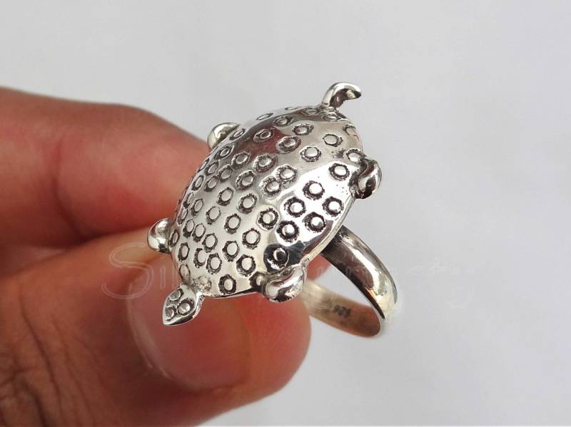 Sterling Silberring, 925 Massiv Sterlingsilberring, Handgemachter Ring, 92, 5% Schildkrötenring, Midiring, Damenring Sterling Silberring, 925 Massiv Sterlingsilberring, Handgemachter Ring, 92, 5% Schildkrötenring, Midiring, Damenring von SilverDynasty