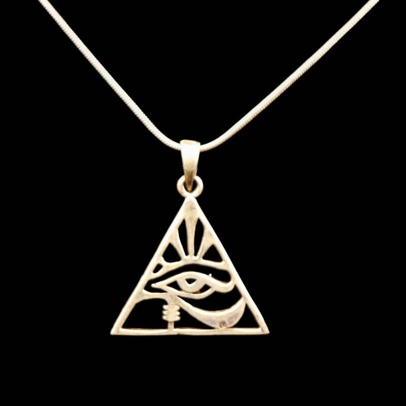 Handgemachte Sterling Silber Anhänger Halskette Kette Trachtenschmuck...das Auge Des Horus, Symbol Schutzes, Der Königlichen Macht Und Guten von SilverEgyptDesign