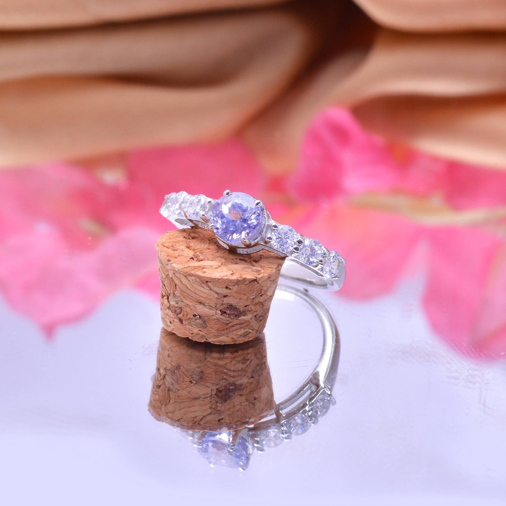 Aaa+ Natürlicher Tansanit Fancy Ring ~ Verlobungsgeschenk Edelstein 925 Sterling Silber Frauen Geschenke Für Sie Boho von SilverGlareJewelry