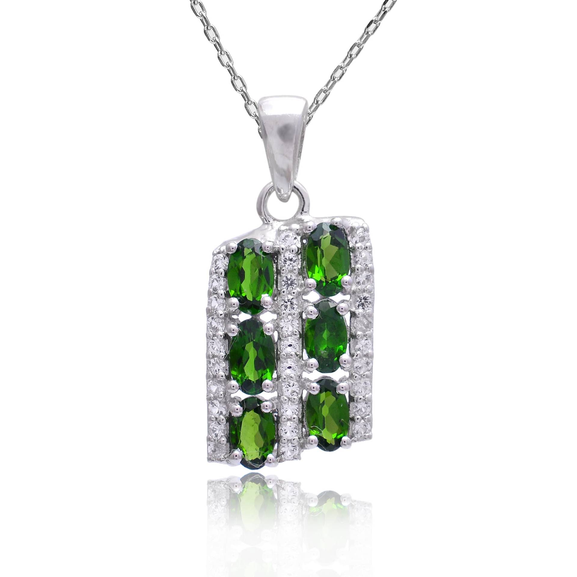 Aaa+ Natur Chromdioside Sterling Silber Anhänger ~ Diopside 925 Vertikal Handgemachte Halskette Handmade Geschenk Für Sie Rk176 von SilverGlareJewelry