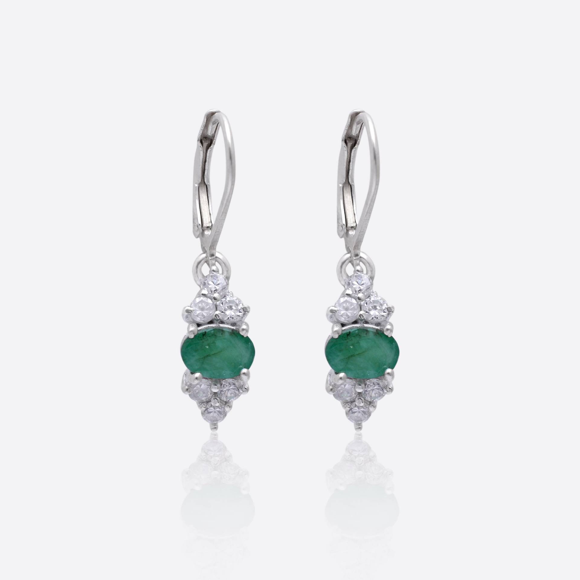 Grüner Smaragd "C" Förmige Ohrringe Paar 925 Sterling Silber ~ Edelstein Schmuck Hebelhaken Srp41 Grüner Smaragd "C" Förmige Ohrringe Paar 925 Sterling Silber ~ Edelstein Schmuck Hebelhaken Srp41 von SilverGlareJewelry