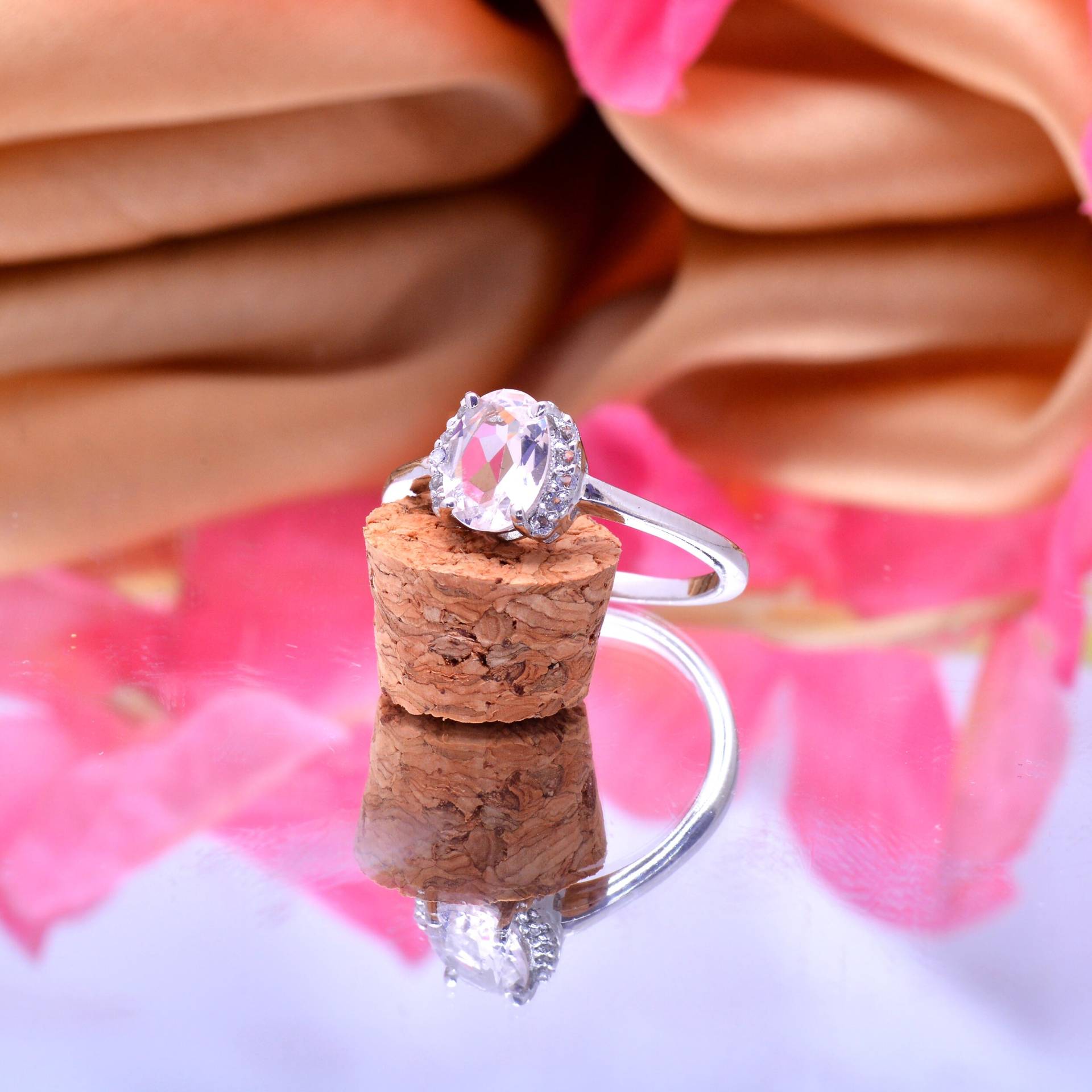 Morganit 925 Sterling Silber Oval Ring ~ Edelstein Natürlicher Ausgefallener Versprechensring Handgemachter Zierliche Geschenk Für Sie von SilverGlareJewelry