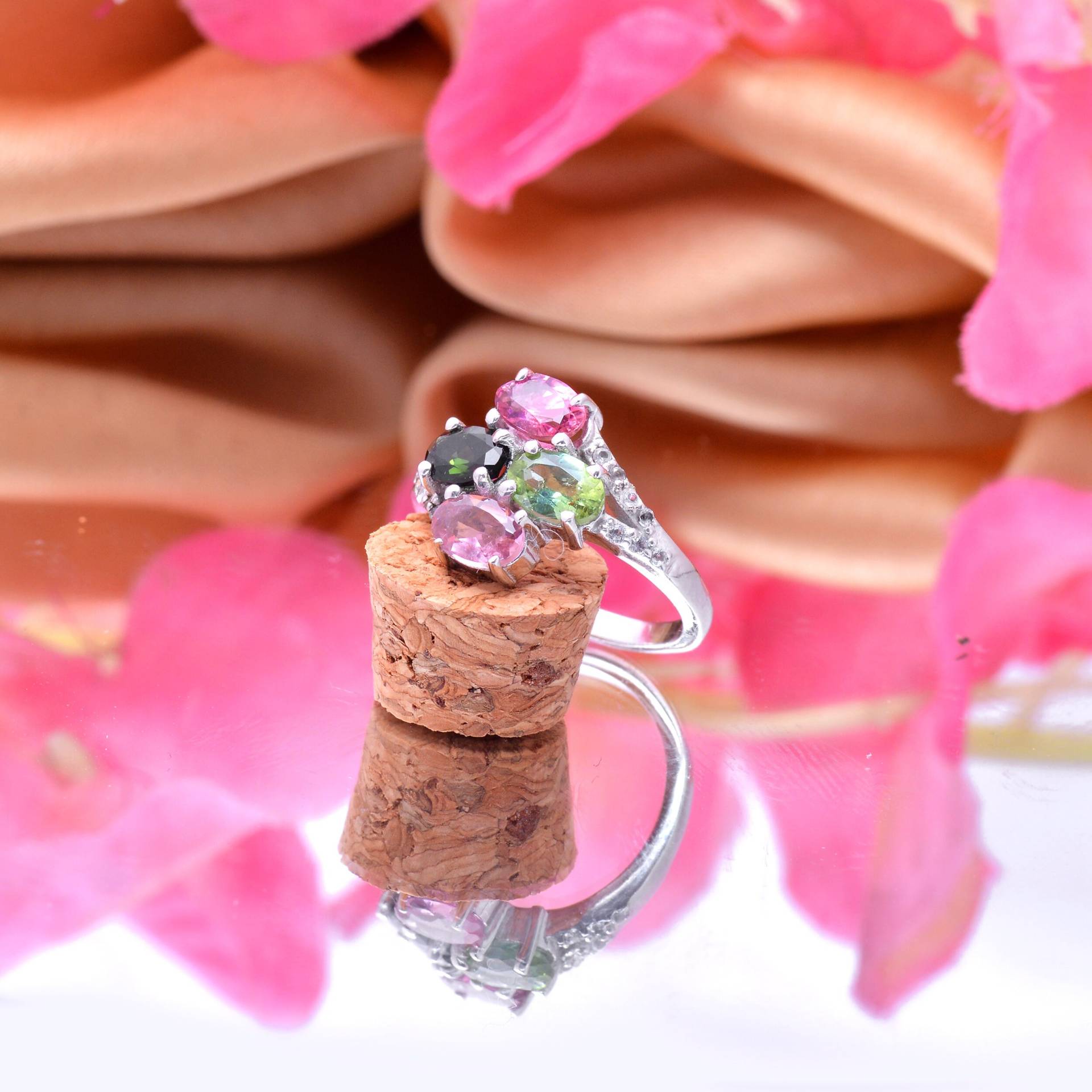 Natürlicher Multi Turmalin 925 Sterling Silber Ring ~ Edelstein Fancy Statement Zierliche Handgemachte Geschenk Für Sie Natürlicher Multi Turmalin 925 Sterling Silber Ring ~ Edelstein Fancy Statement Zierliche Handgemachte Geschenk Für Sie von SilverGlareJewelry