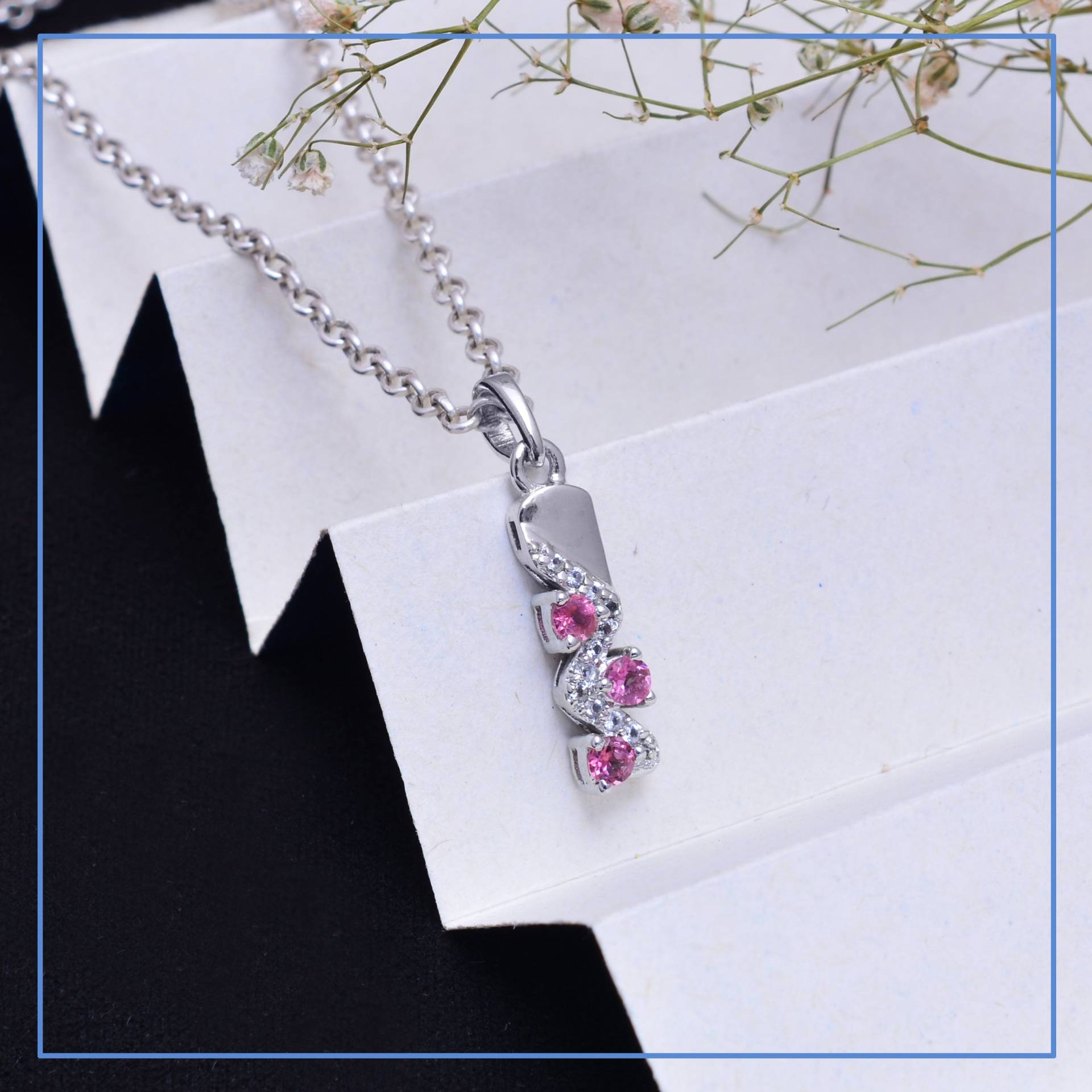 Natürlicher Rosa Turmalin Sterling Silber Anhänger ~ Edelstein 925 Schlangen Halskette Handarbeit Schmuck Geschenke Für Sie 663 von SilverGlareJewelry