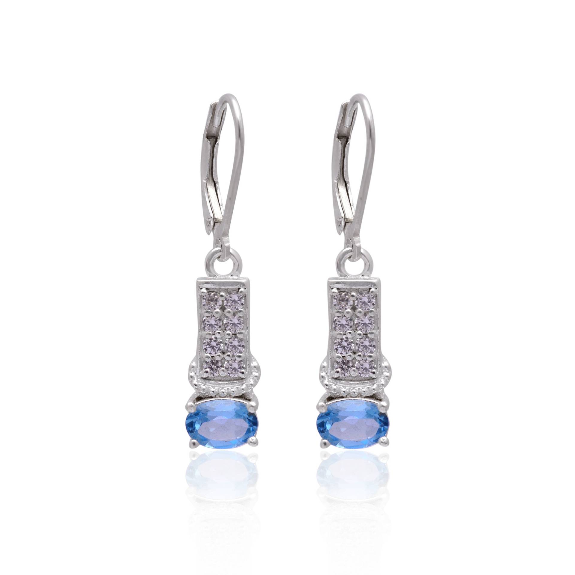 Sky Blue Topas Edelstein 925 Silber Fancy Ohrringe ~ Aaa+ Natürliche Jahrestag Geschenk Für Sie Lever Back Hook Srp25 Sky Blue Topas Edelstein 925 Silber Fancy Ohrringe ~ Aaa+ Natürliche Jahrestag Geschenk Für Sie Lever Back Hook Srp25 von SilverGlareJewelry