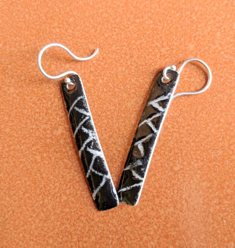 Ohrringe Aus Sterling Silber Mit Emaille Ohrringe Aus Sterling Silber Mit Emaille von SilverHollyhocks
