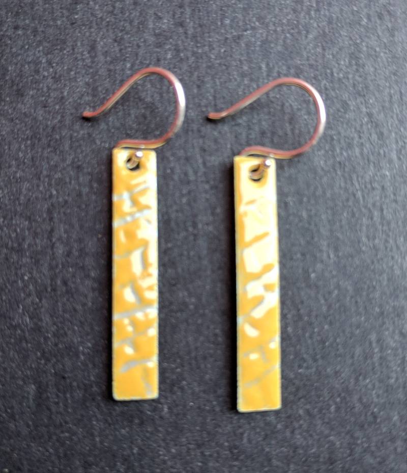 Ohrringe Aus Sterling Silber Und Emaille Ohrringe Aus Sterling Silber Und Emaille von SilverHollyhocks