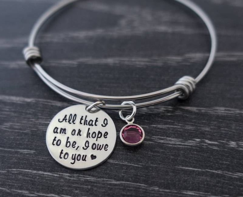 Charm Armband, Personalisierte Mutter Der Braut Armreif, Tochter, Geschenk Hochzeit, Mob, Wertschätzung Schmuck von SilverImpressions
