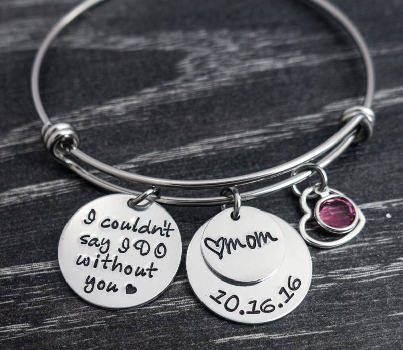 Hochzeitsschmuck - Charm Armreif Ich Konnte Nicht Sagen, Ohne Sie Zu Tun Mama Brautjungfer Trauzeugin Geschenk Mutter Der Braut von SilverImpressions