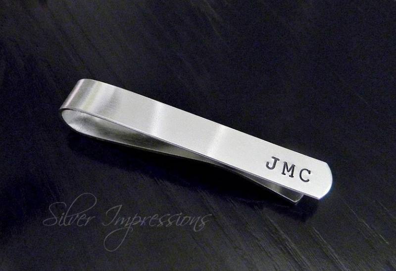 Personalisierte Krawatte Bar - Clip Geschenk Für Ihn Bräutigam Papa von SilverImpressions