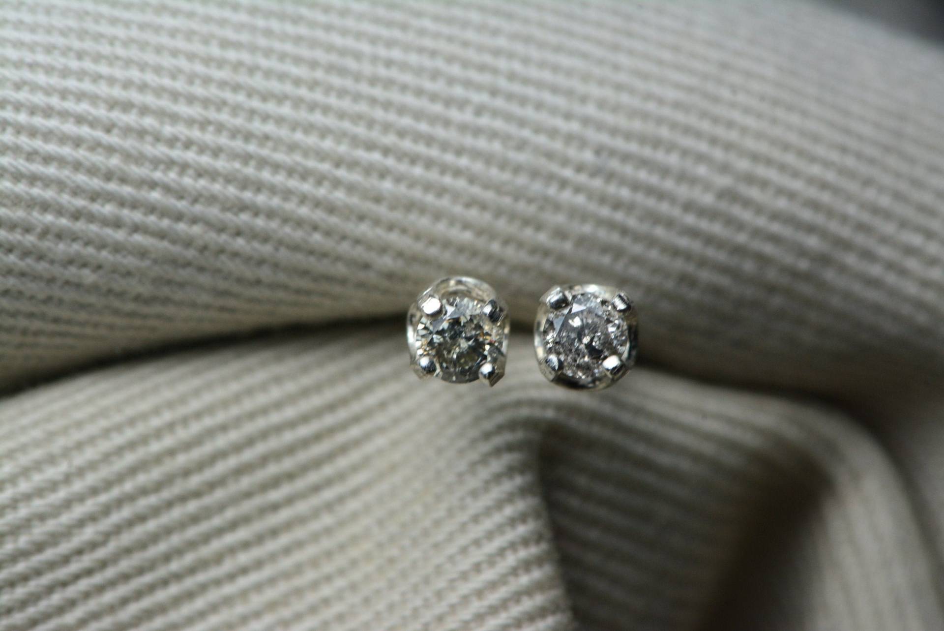 Zertifizierte Diamant Ohrstecker 0, 19 Karat Echter Erde Mined Diamant, Geburtstagsgeschenk Für Sie Jahrestag Geschenk Weihnachten D60 von SilverJewelery