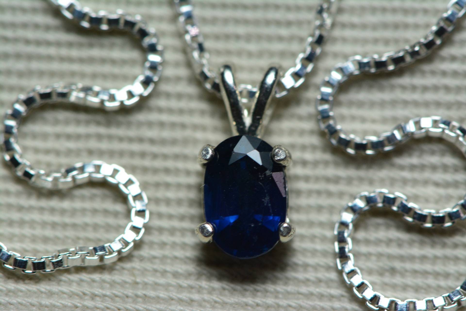 Zertifizierte Saphir Halskette 0, 63 Karat September Blau Geburtsstein Anhänger Echt Echtes Natürliches Sterling Silber Schmuck Geschenk Für Sie Sn12 von SilverJewelery