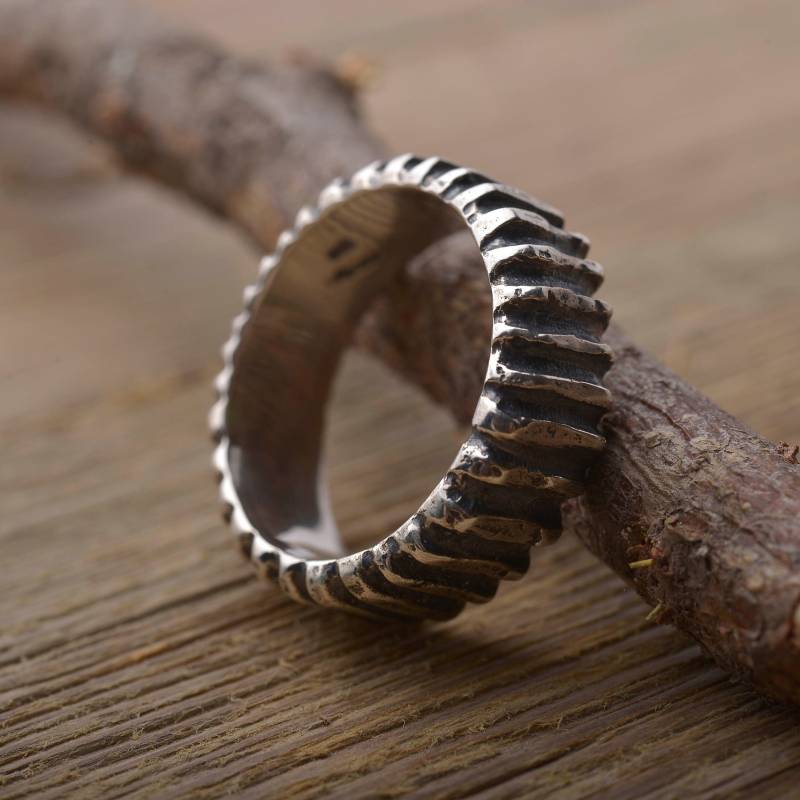 Einzigartige Sterling Silber Band, 8 Mm Breit, Handgefertigte Ring, Versprechen Ring Für Ihn, Da535 Einzigartige Sterling Silber Band, 8 Mm Breit, Handgefertigte Ring, Versprechen Ring Für Ihn, Da535 von SilverJewellerySpot