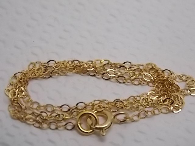 22K Gold Über Sterlingsilber-Halskette, Goldseilkette, Handgemachte Halskette, Schmuck Geschenkidee von SilverJewelryShopUS