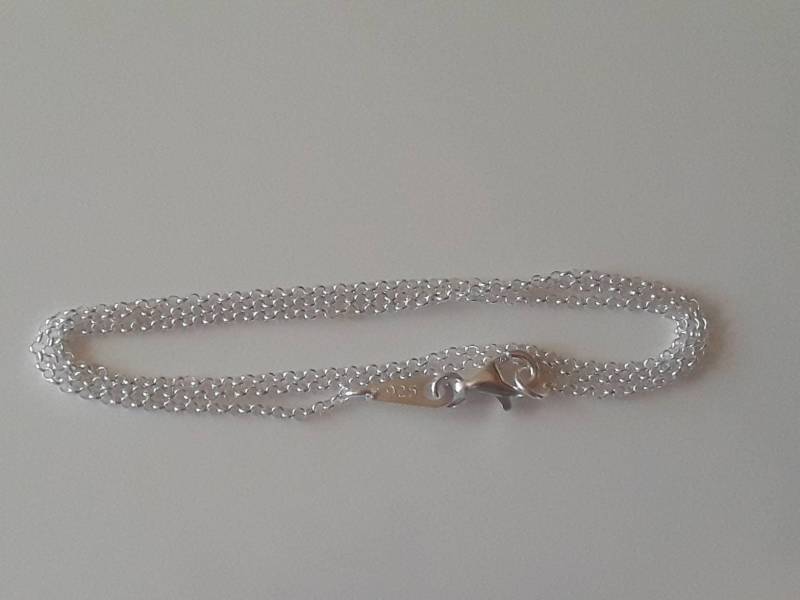 Echte .925 Sterling Silber Halskette, 1mm Rolo Kette Dünne Für Frauen Armband Handgemachte Fußkettchen Womens Geschenk von SilverJewelryShopUS