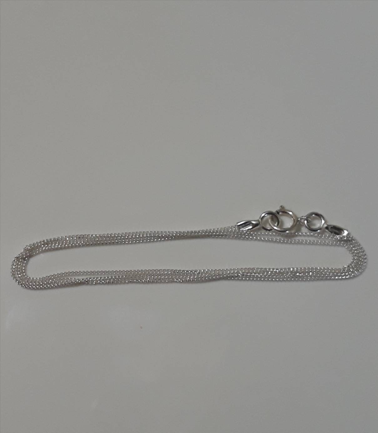 sterling Silber Plain Dünne Kette, Winzige Anmerken, Aus Echtem Silber, Handgemachte Halskette, Bereit Für Anhänger von SilverJewelryShopUS