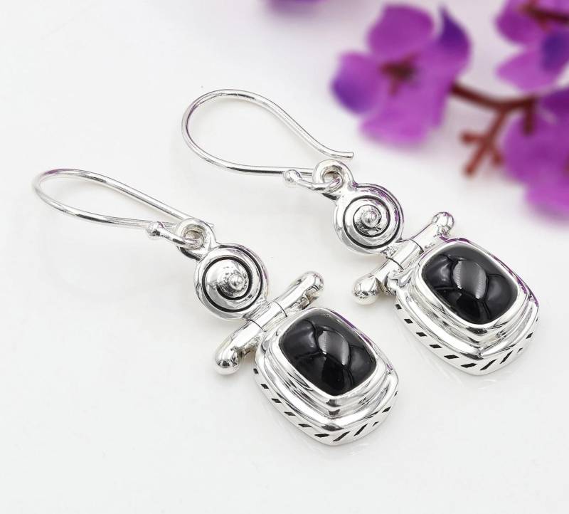 Malachit Ohrringe, Sterling Silber Baumeln Handgemachte Schwarz Spinell Lapis Lazuli Edelstein Schmuck, Geschenk Für Sie Malachit Ohrringe, Sterling Silber Baumeln Handgemachte Schwarz Spinell Lapis Lazuli Edelstein Schmuck, Geschenk Für Sie von SilverJewels2002