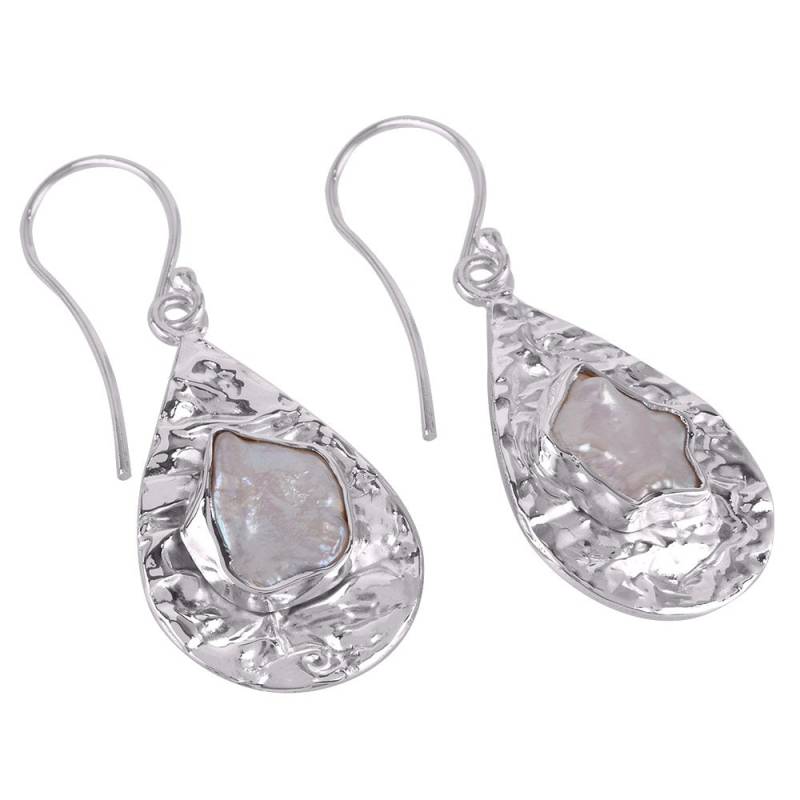 Natürliche Perlenohrringe, Sterlingsilberohrring, Handgemachte Ohrringe, Damenohrringe, Baumeln Perlentropfenohrringe, Weihnachtsgeschenk Natürliche Perlenohrringe, Sterlingsilberohrring, Handgemachte Ohrringe, Damenohrringe, Baumeln Perlentropfenohrringe, Weihnachtsgeschenk von SilverJewels2002