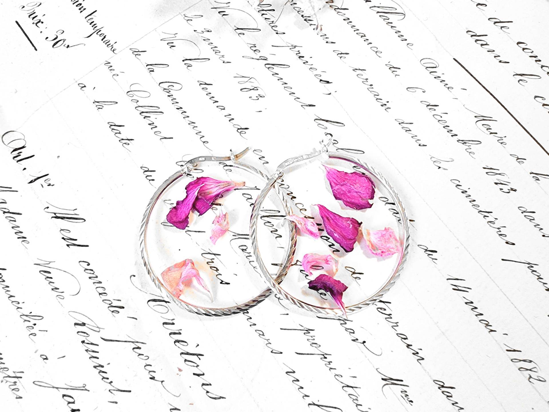 40mm | Vintage Creolen 925 Sterlingsilber, Feine Silber Struktur Ohrreifen, Mittelgroße Ohrringe 80Er Jahre Stil, Ohrschmuck 80S Boho Mode von SilverLakeHouse