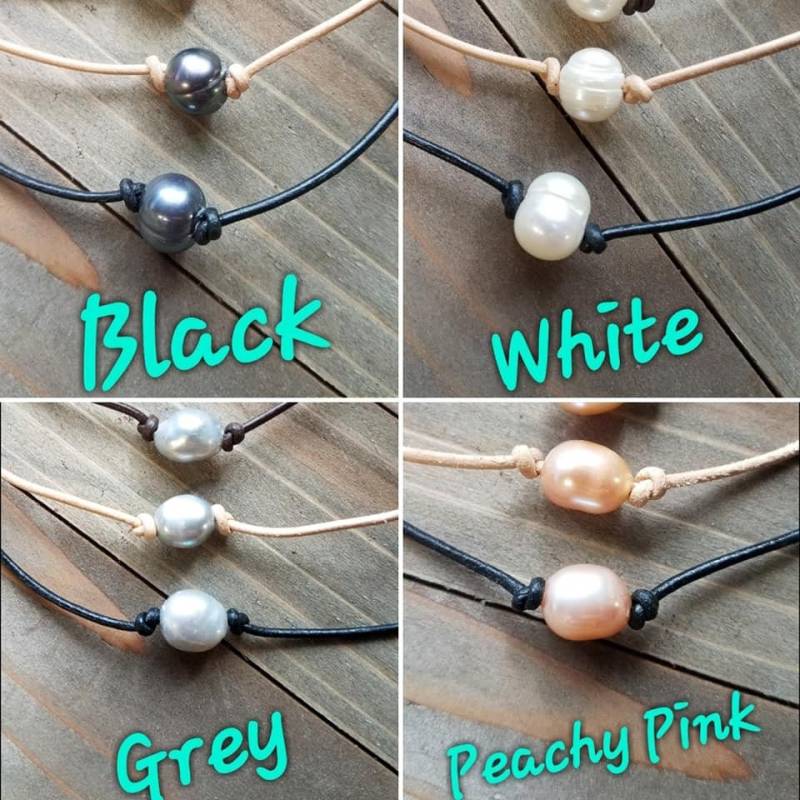 Leder Und Perlenarmband Leder Und Perlenarmband von SilverLiningMarket