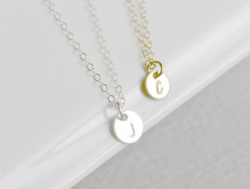 Personalisierte Halskette/925 Silber Zierliche Filigrane Vergoldet Für Sie von SilverLotusDesigns