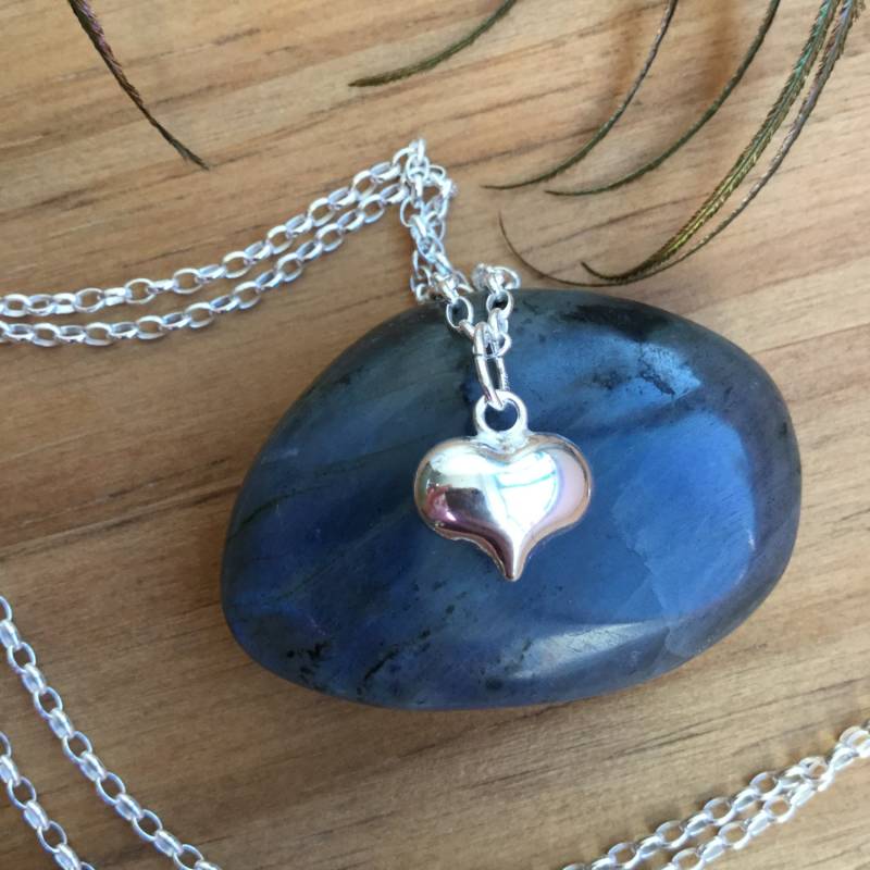 Ausgefallene Herz Halskette - Sterling Silber Ausgefallene Herz Halskette - Sterling Silber von SilverMagicCreations