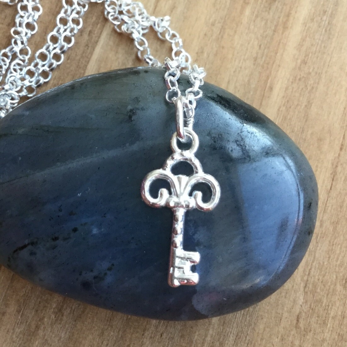 Ausgefallene Schlüssel Halskette - Sterling Silber Ausgefallene Schlüssel Halskette - Sterling Silber von SilverMagicCreations