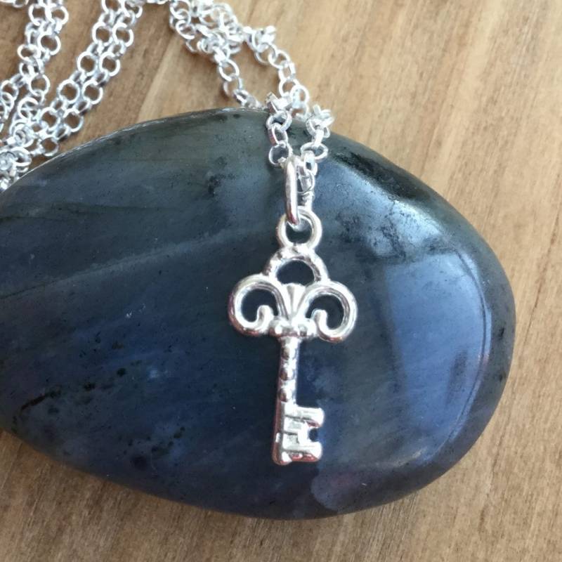 Ausgefallene Schlüssel Halskette - Sterling Silber Ausgefallene Schlüssel Halskette - Sterling Silber von SilverMagicCreations