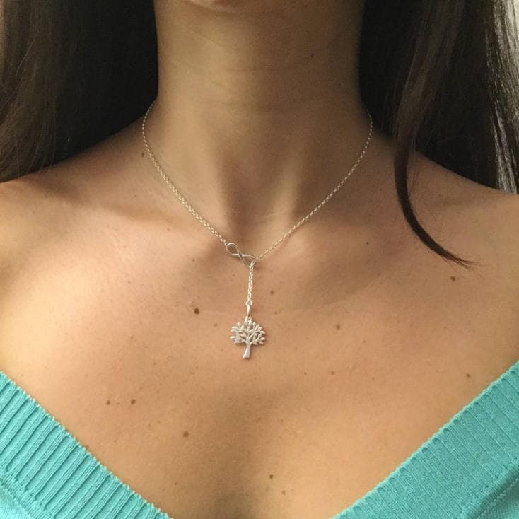 Baum-Des-Lebens Anhänger Mit Oder Ohne Infinity Symbol - Sterling Silber Baum-Des-Lebens Anhänger Mit Oder Ohne Infinity Symbol - Sterling Silber von SilverMagicCreations