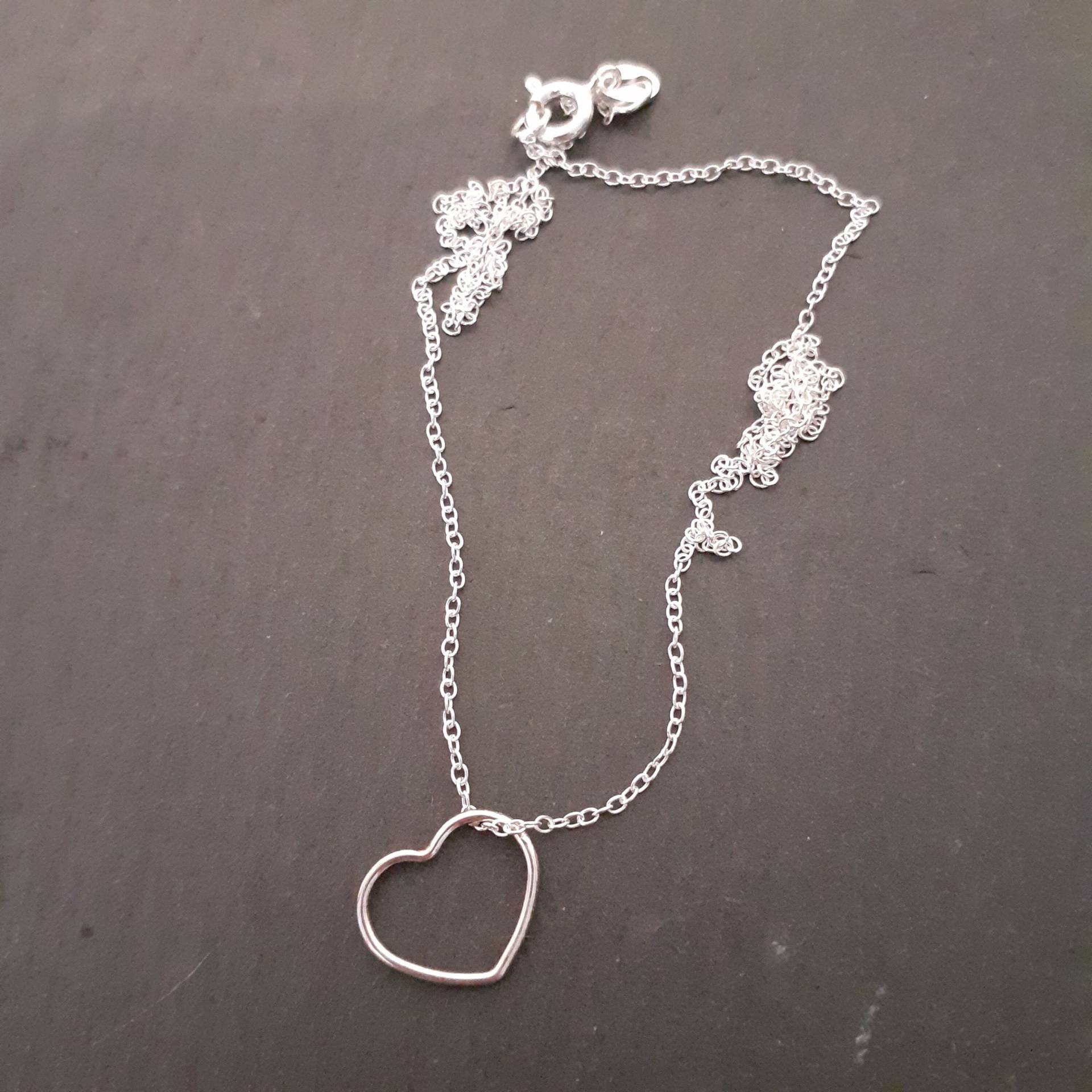 Herz Halskette - Sterling Silber Herz Halskette - Sterling Silber von SilverMagicCreations