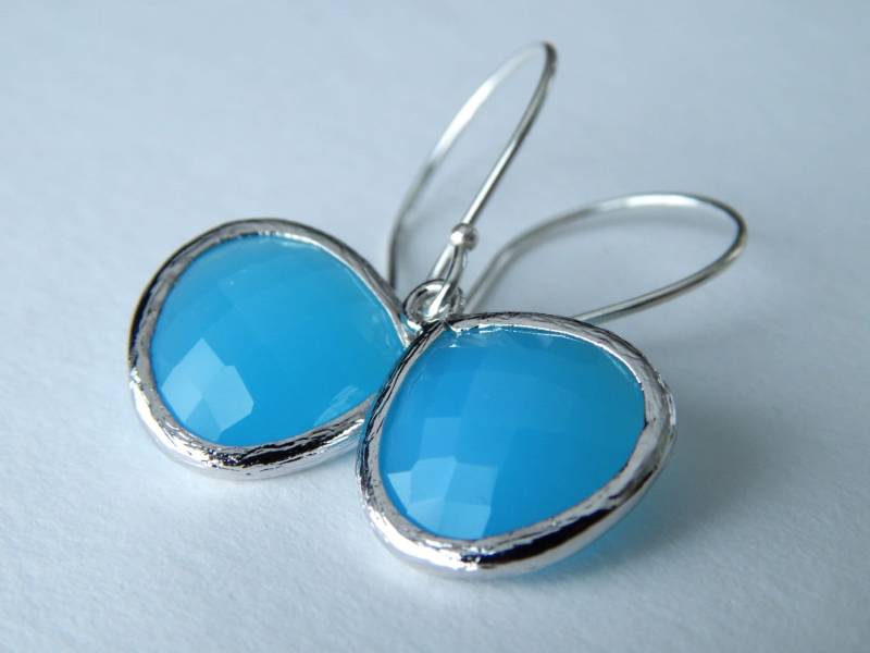 Larimar Blau Sterling Silber Ohrringe, Hochzeitsschmuck, Brautjungfer Ozean Ohrringe Larimar Blau Sterling Silber Ohrringe, Hochzeitsschmuck, Brautjungfer Ozean Ohrringe von SilverManiaStudio